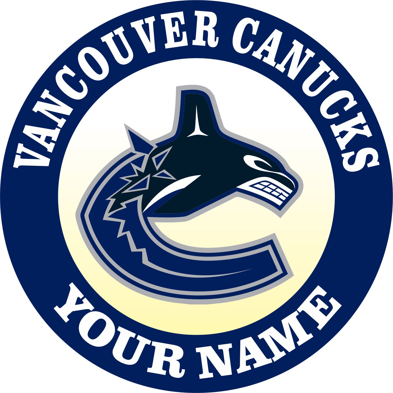 Vancouver Canucks Customized Logo iron on paper